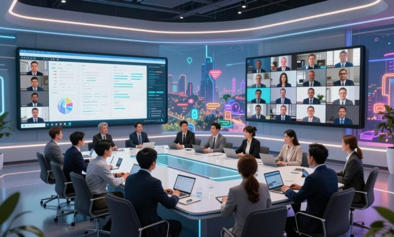 Metaverse rapat virtual perusahaan