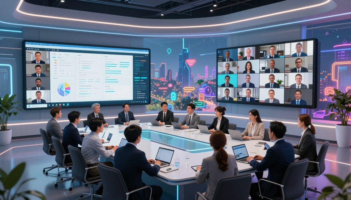 Metaverse rapat virtual perusahaan